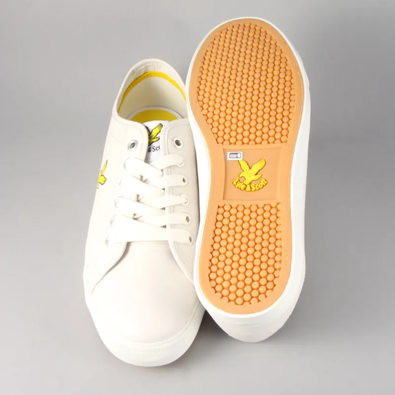 Lyle and Scott Teviot Leather - White-4